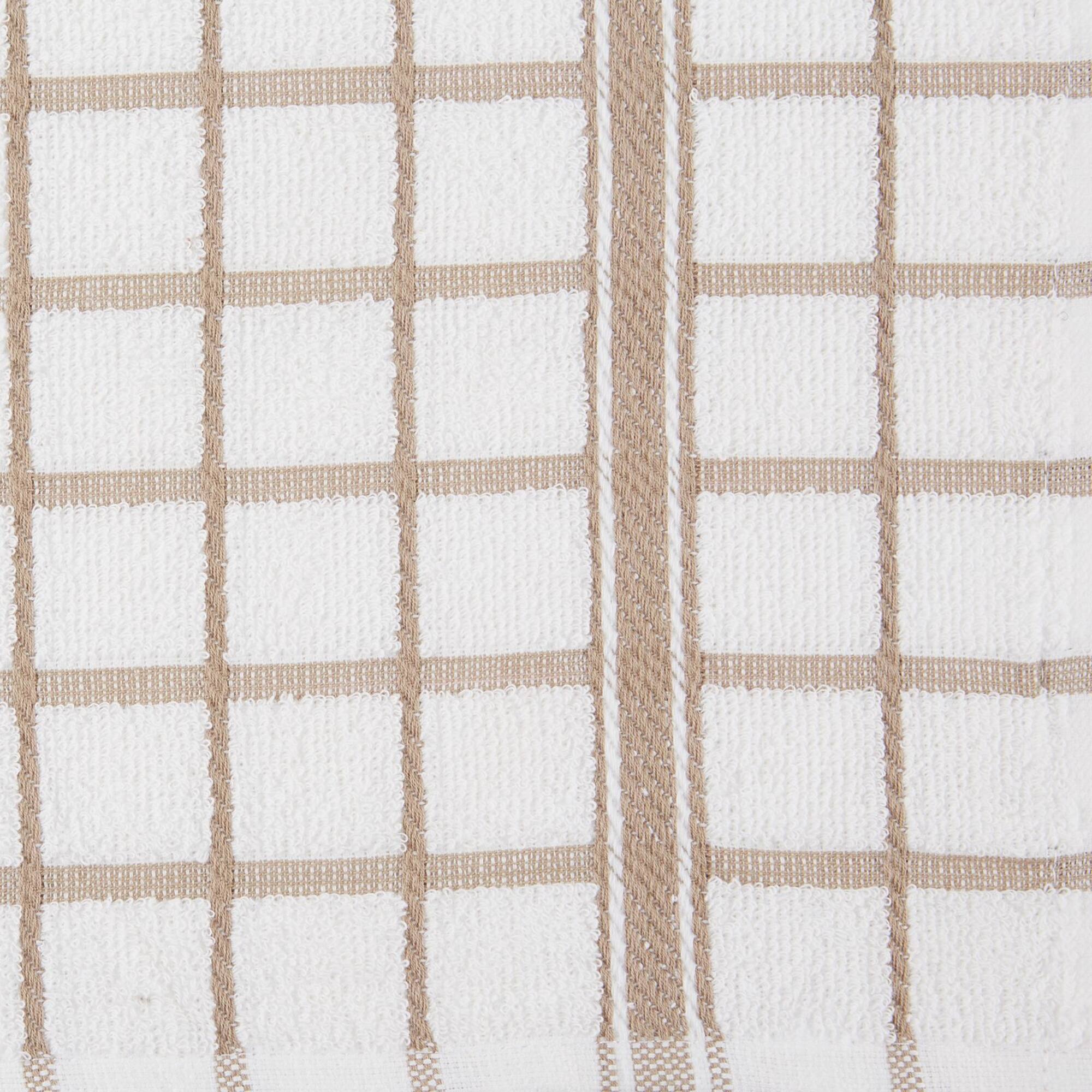 DII® Stone Windowpane Terry Dishtowels, 4ct.